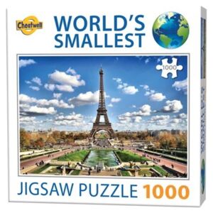 Cheatwell Verdens mindste puslespil: Eiffel Tower, Paris 1000 brikker