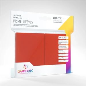 GameGenic Prime Sleeves Red 64 x 89 mm