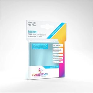 GameGenic Prime Sleeves Clear 71 x 71 mm