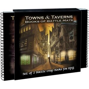 Loke BattleMats Books of Battle Mats - Towns & Taverns