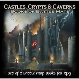 Loke BattleMats Books of Battle Mats - Castles, Crypts & Caverns