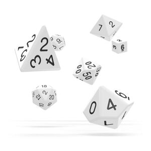 Oakie Doakie Dice RPG Set Solid - White 7 pack