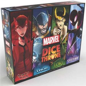 Usaopoly Marvel Dice Throne: Scarlet Witch - Thor - Loki - Spider-Man