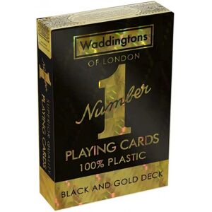 Winning Moves Waddingtons Number 1 Black & Gold Playing Cards