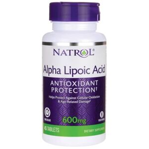 Natrol Alpha Lipoic Acid Time Release, 600mg - 45 Tabs