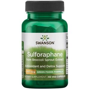 Swanson Sulforaphan Fra Broccolikimudtræk, 400 Mcg - 60 Vegetabilske Kapsler