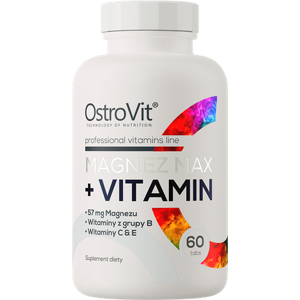 OstroVit Magnesium Max+Vitamin - Understøtter muskler & energi OstroVit Magnesium Max+Vitamin - Understøtter muskler & energi