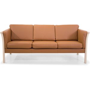 My Home Oxford 3 Pers. Sofa, Cognacfarvet Læder 83 Cm 197 Cm