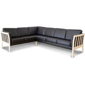 My Home Oxford Hjørnesofa, Sort (Vendbar) 83 Cm 263 Cm