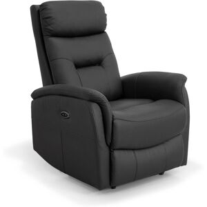 My Home Brando Elbetjent Recliner Stol, Sort Okselæder 775 Cm 785 Cm