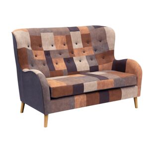 My Home King 2 Pers Sofa I Patchwork Golden Med Olieret Bøge Ben 100 Cm 151 Cm