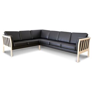 My Home Oxford Hjørnesofa, Sort (Vendbar) 83 Cm 263 Cm