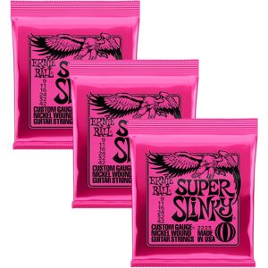 Ernie Ball 2223 Super Slinky el-guitar-strenge 009-042, 3-pack