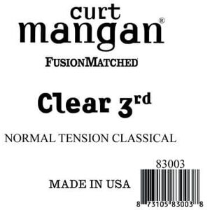 Curt Mangan 83003 løs nylon 3rd spansk guitarstreng, normal-tension