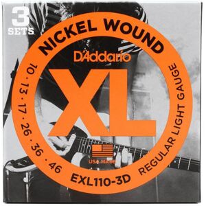 D'Addario EXL110-3D el-guitar-strenge, 010-046 (3 sæt)