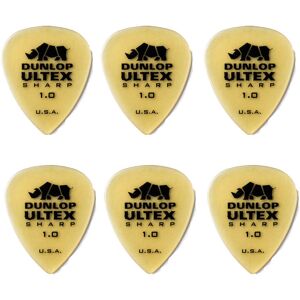 Dunlop Ultex Sharp 1,0 mm plektre (6 stk.)