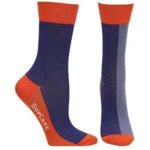 SupCare Støttestrømper Ankel Bambus Blue Orange 43-45