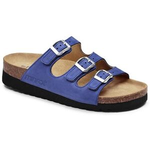 Minfot Sandal Blød Bio Blå Nubuck 39