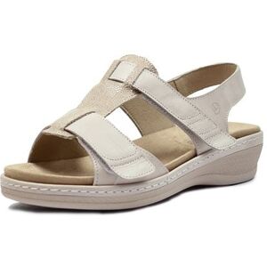 Suave Ekstra Bred Sandal Skinn Marilyn Sand 37