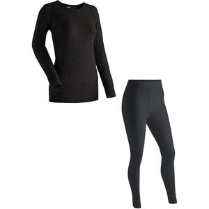 maier sports Lena women's ski wash set, Womens, Ski Unterwäsche Lena, Black, XL maier sports Lena women's ski wash set, Womens, Ski Unterwäsche Lena, Black, XL