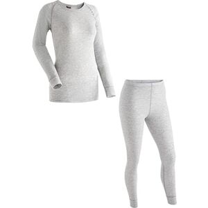 maier sports Lena Women's Ski Underwear Set, Functional Underwear, Silver Melange, XL maier sports Lena Women's Ski Underwear Set, Functional Underwear, Silver Melange, XL