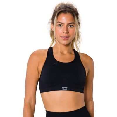 Zensah Sport Bh - Racerback, Sort, S/M - Sport-Bh Zensah Sport Bh - Racerback, Sort, S/M - Sport-Bh