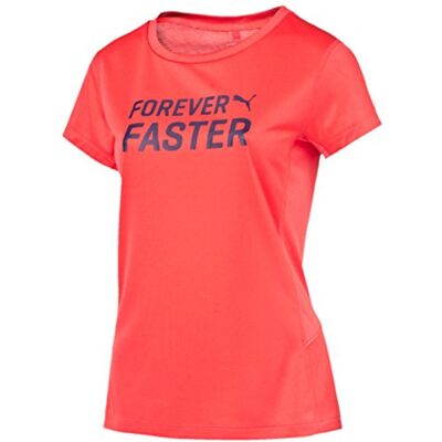 PUMA PE Running Women's Shirt Short-Sleeved with Logo W, Cayenne, M, 512680 09 PUMA PE Running Women's Shirt Short-Sleeved with Logo W, Cayenne, M, 512680 09