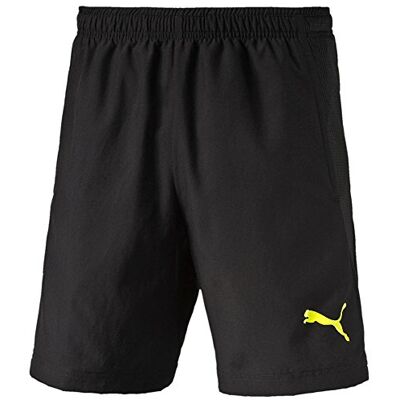 PUMA Men's Hose IT Evotrg Woven Shorts Trousers, Black-Atomic Blue, M PUMA Men's Hose IT Evotrg Woven Shorts Trousers, Black-Atomic Blue, M