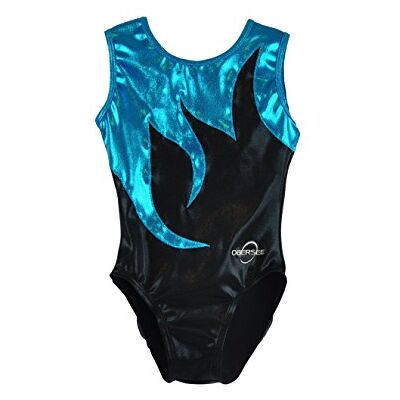 Obersee Girls' Gymnastics Leotard, multicolour Obersee Girls' Gymnastics Leotard, multicolour