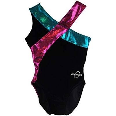 Obersee Girls' Gymnastics Leotard, multicolour Obersee Girls' Gymnastics Leotard, multicolour