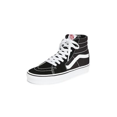 Vans Unisex Adults Sk8-hi Classic Suede/Canvas Trainers Black/Black/White, UK 3.5 (Sk8-hi Classic Suede/Canvas) Black, size: 34.5 EU Vans Unisex Adults Sk8-hi Classic Suede/Canvas Trainers Black/Black/White, UK 3.5 (Sk8-hi Classic Suede/Canvas) Black, size: 34.5 EU