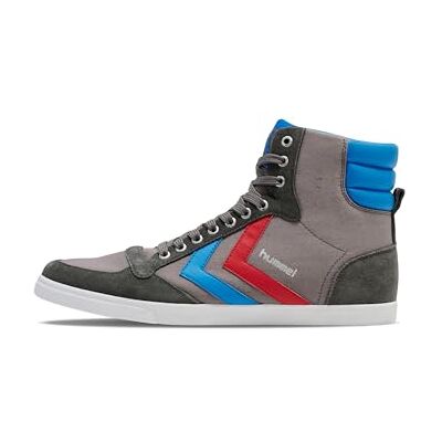 hummel Unisex Slimmer Stadil Tonal High Trainers, Castlerock Ribbonred Bril Blue, 41 EU hummel Unisex Slimmer Stadil Tonal High Trainers, Castlerock Ribbonred Bril Blue, 41 EU