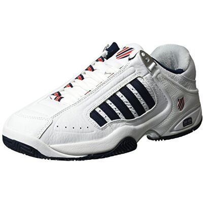 K-Swiss Performance Defier Rs, Men's Tennis Shoes, White (White/Dressblues/Fieryred 38), 7.5 UK (41 1/2 EU) K-Swiss Performance Defier Rs, Men's Tennis Shoes, White (White/Dressblues/Fieryred 38), 7.5 UK (41 1/2 EU)
