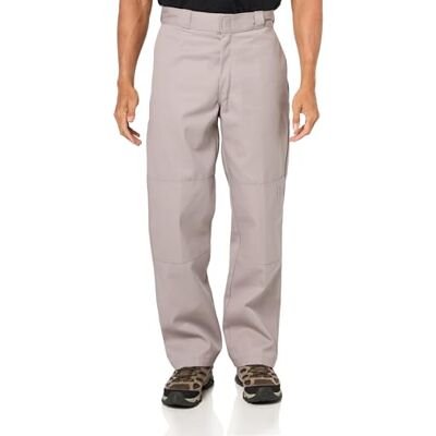 Dickies Men's Double Knee Work Trousers, Grey (Silver Grey Sv) Dickies Men's Double Knee Work Trousers, Grey (Silver Grey Sv)