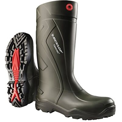 Dunlop C762933 S5 Purofort, unisex adult long shaft Wellington boots, 37 eu, dark green/black Dunlop C762933 S5 Purofort, unisex adult long shaft Wellington boots, 37 eu, dark green/black