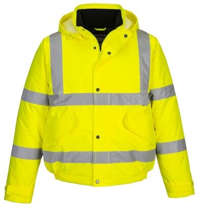 Portwest S463YER5XL Hi-Vis Bomber Jacket, Regular, Size 5X-Large, Yellow Portwest S463YER5XL Hi-Vis Bomber Jacket, Regular, Size 5X-Large, Yellow