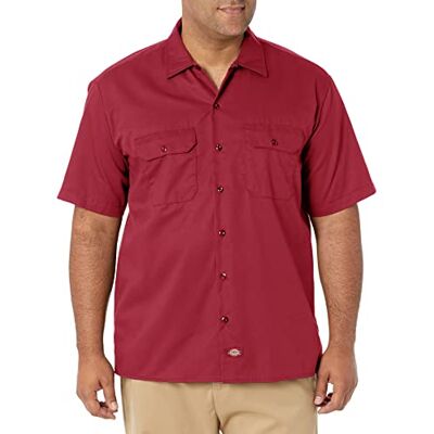 Dickies Men's Work Shirt Casual Shirt Short Sleeves (Work Shirt Short Sleeved) Red (English Red ER), size: xl Dickies Men's Work Shirt Casual Shirt Short Sleeves (Work Shirt Short Sleeved) Red (English Red ER), size: xl