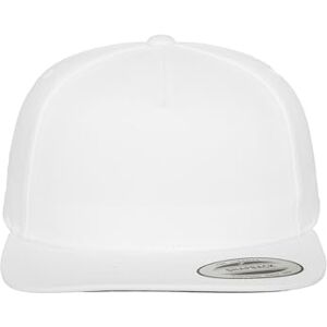 Flexfit Flex fit Classic 5-Panel Snapback Cap Hat, Unisex, Mütze Classic 5 Panel Snapback, White, One Size Flexfit Flex fit Classic 5-Panel Snapback Cap Hat, Unisex, Mütze Classic 5 Panel Snapback, White, One Size
