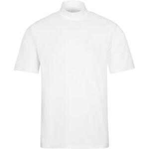 Trigema Men's Stehkragen T-Shirt, White-Weiß (Weiss 001), Large Trigema Men's Stehkragen T-Shirt, White-Weiß (Weiss 001), Large