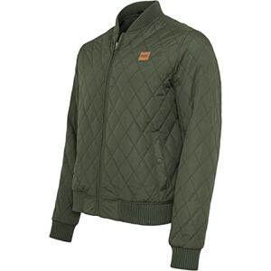 Urban Classics Urban Classic Men's Diamond Quilt Nylon Jacket, Green-Grün (Olive 176), M Urban Classics Urban Classic Men's Diamond Quilt Nylon Jacket, Green-Grün (Olive 176), M