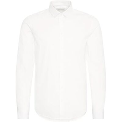 Casual Friday CFPalle Slim Fit Shirt Men's Business Shirt Plain Colours with Kent Collar, Bright White (50105), XXL Casual Friday CFPalle Slim Fit Shirt Men's Business Shirt Plain Colours with Kent Collar, Bright White (50105), XXL