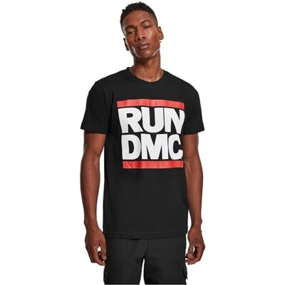Tee Men's Run DMC Logo T Shirt, Men, MT252, Black, S Tee Men's Run DMC Logo T Shirt, Men, MT252, Black, S