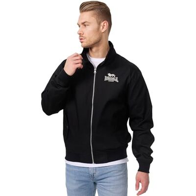 Lonsdale Men's Harrington Jacket Black, Large Lonsdale Men's Harrington Jacket Black, Large