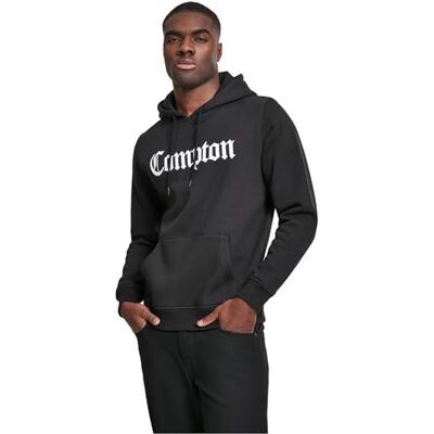 Tee sweatshirt, men's hoodie with Compton print, hooded sweater and cotton and polyester bum bag, Men, MT269-00007-0046, Black, M Tee sweatshirt, men's hoodie with Compton print, hooded sweater and cotton and polyester bum bag, Men, MT269-00007-0046, Black, M