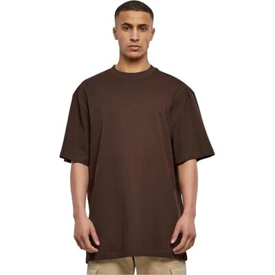 Urban Classics Men's Contrast Tall Tee, Oversize T-Shirt with Contrast Stitching, Loose Fit Cotton, Streetwear Basic for Everyday & Leisure, brown, 5XL large sizes, extra tall Urban Classics Men's Contrast Tall Tee, Oversize T-Shirt with Contrast Stitching, Loose Fit Cotton, Streetwear Basic for Everyday & Leisure, brown, 5XL large sizes, extra tall