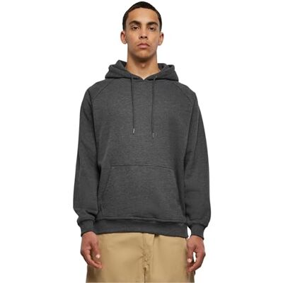 Urban Classics Men's Blank Hoodie, charcoal Urban Classics Men's Blank Hoodie, charcoal