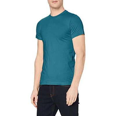 Stedman Apparel Men's James (Crew Neck)/ST9200 Premium T-Shirt, Pacific Blue, Large Stedman Apparel Men's James (Crew Neck)/ST9200 Premium T-Shirt, Pacific Blue, Large