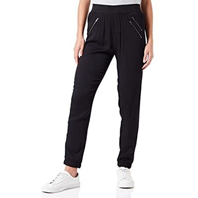 Mavi Women's Zip Detailed Pants Trousers, Black (Black 900), XS Mavi Women's Zip Detailed Pants Trousers, Black (Black 900), XS