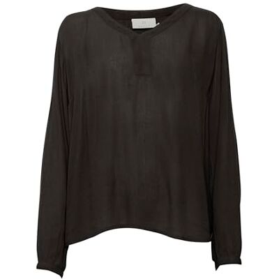 Kaffe Women's Long Sleeve Blouse Black Schwarz (Black deep 50600) 10 Kaffe Women's Long Sleeve Blouse Black Schwarz (Black deep 50600) 10