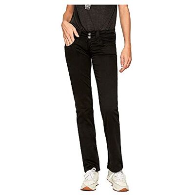 Pepe Jeans Venus Women's Straight Leg Trousers, Black (Black) Pepe Jeans Venus Women's Straight Leg Trousers, Black (Black)